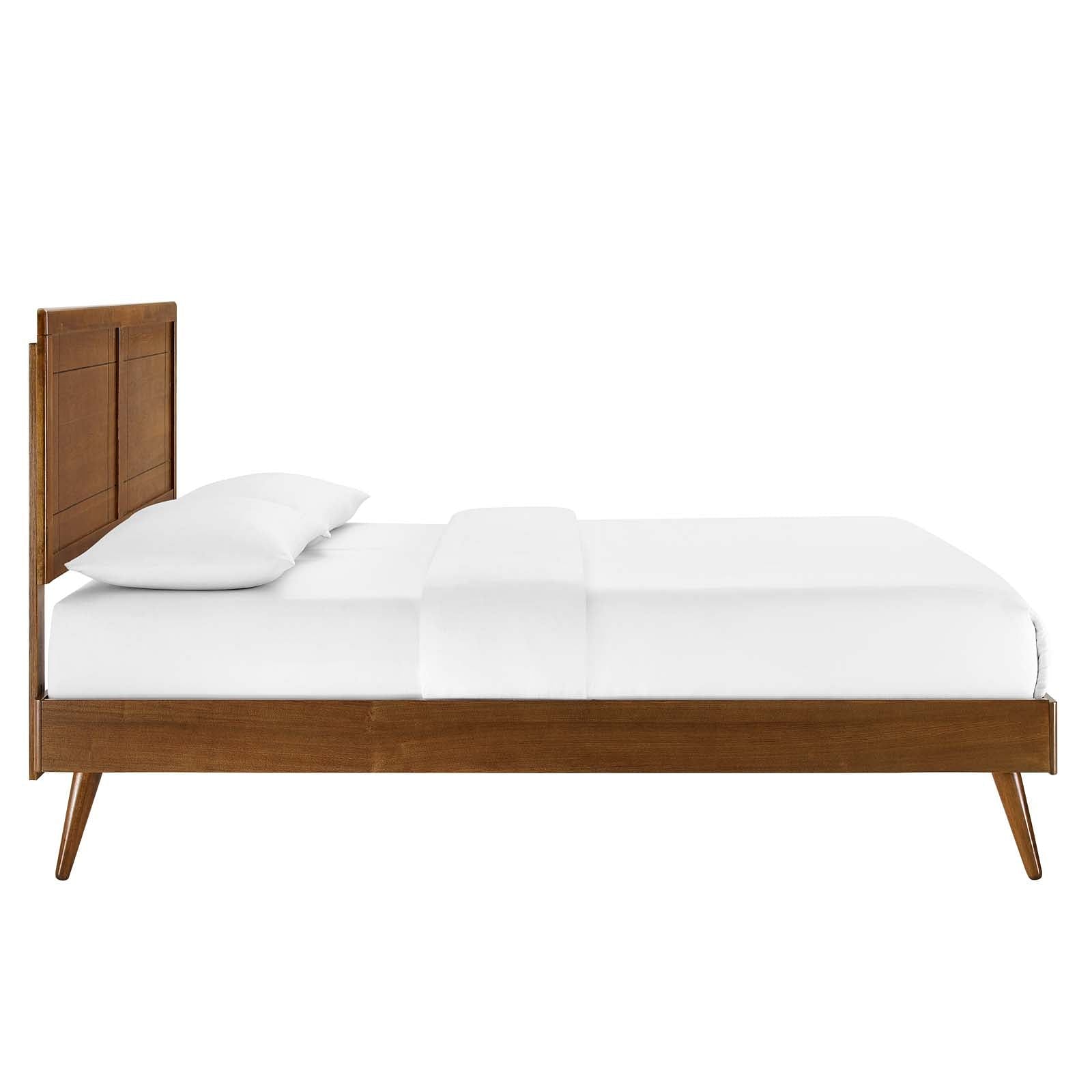Marlee Full Wood Platform Bed With Splayed Legs