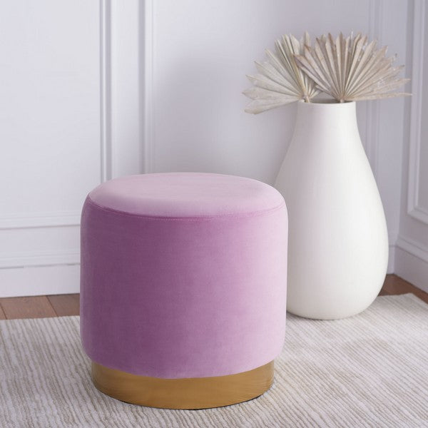 Abrea Round Ottoman | Luxurious Comfort & Glamorous Appeal