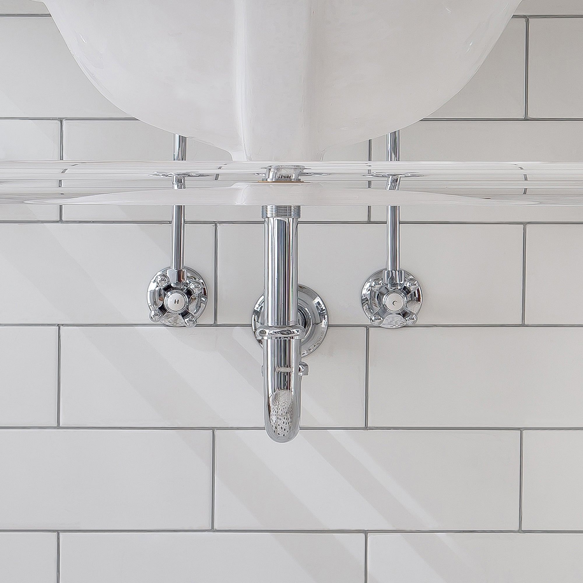 Empire 30 Inch Wide Single Wash Stand and P-Trap included in Chrome Finish