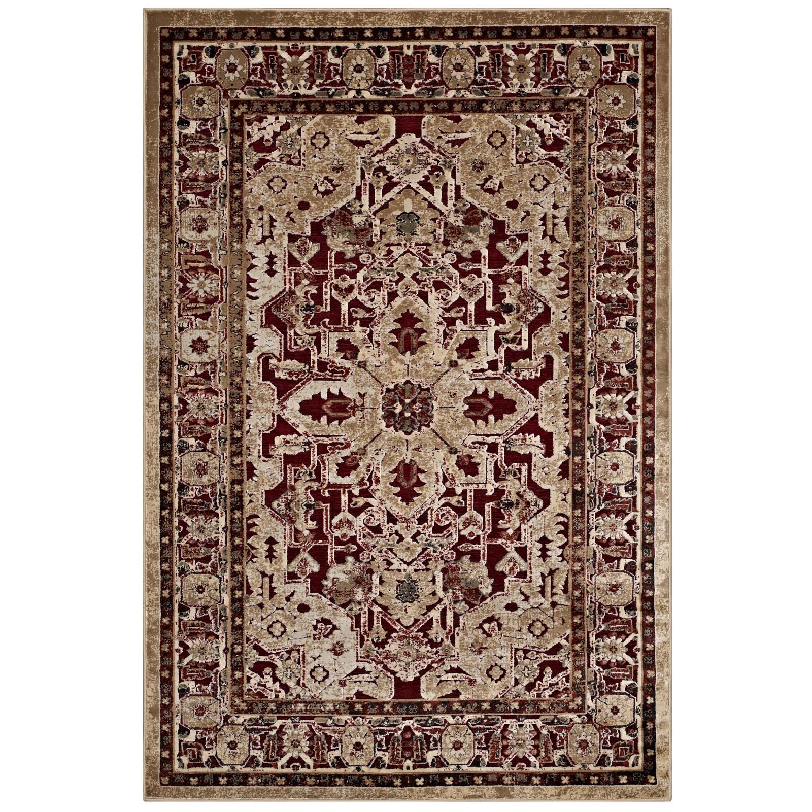 Grania Ornate Vintage Floral Turkish 5x8 Area Rug