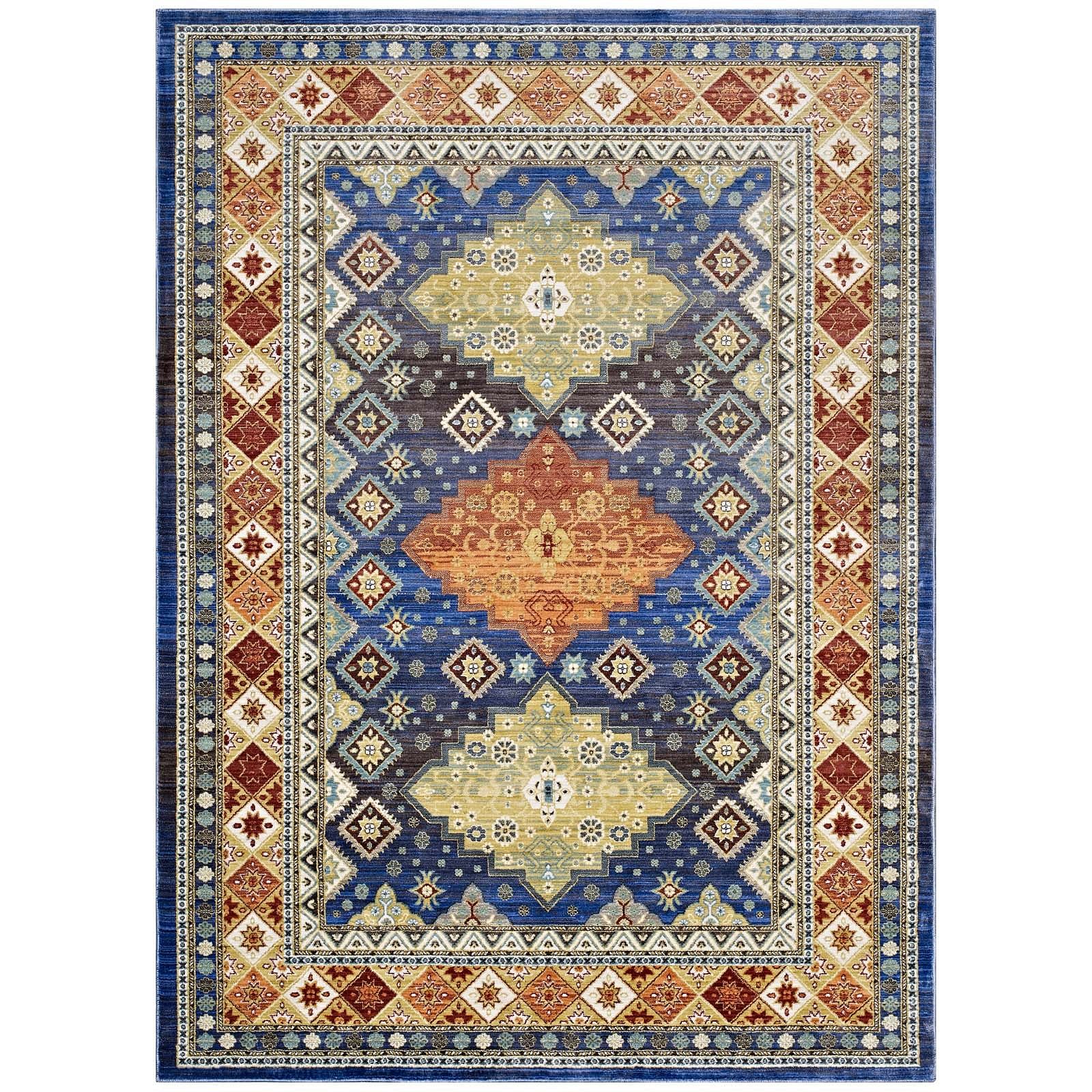 Atzi Distressed
Southwestern Diamond Floral 4x6 Area Rug