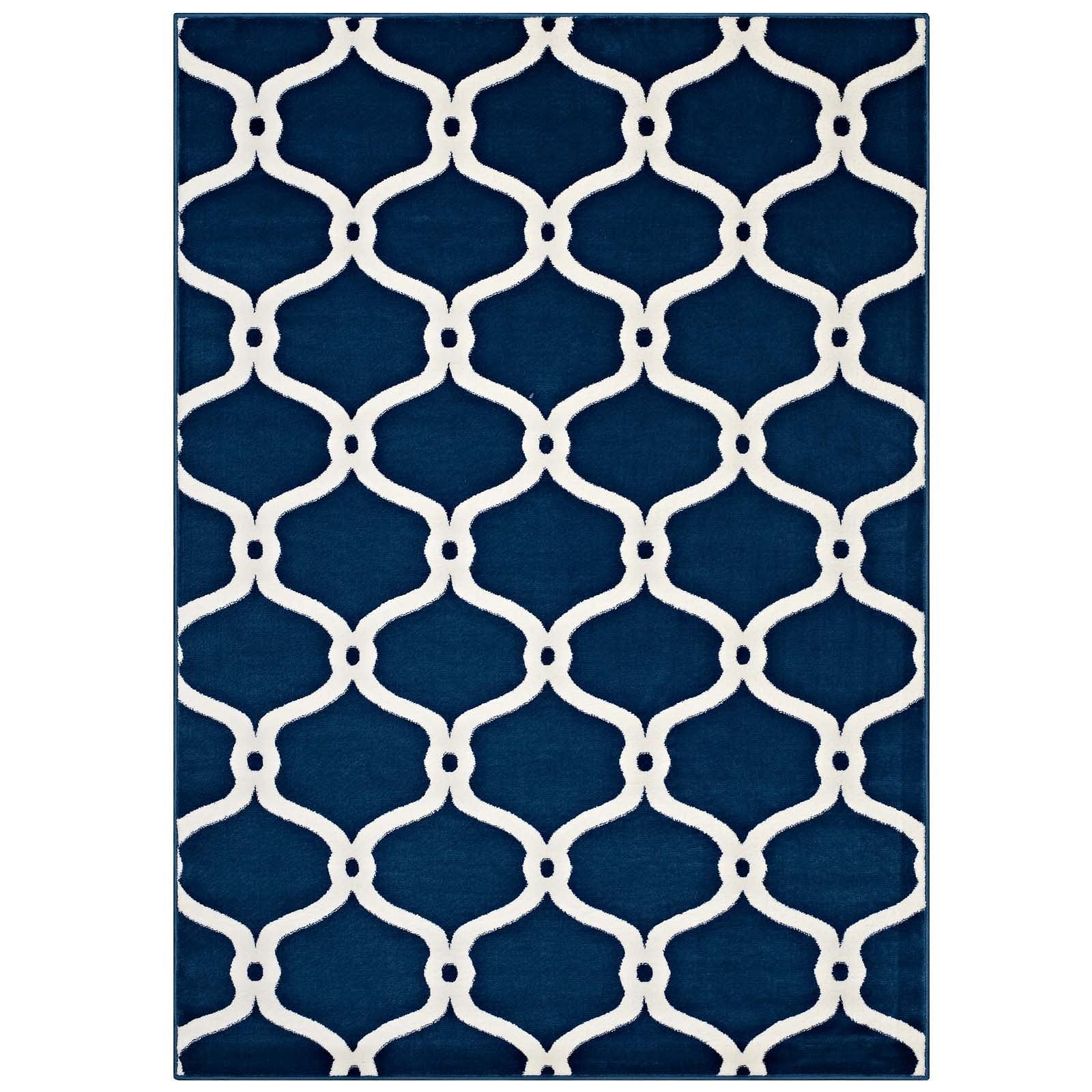 Beltara Chain Link Transitional Trellis 8x10 Area Rug