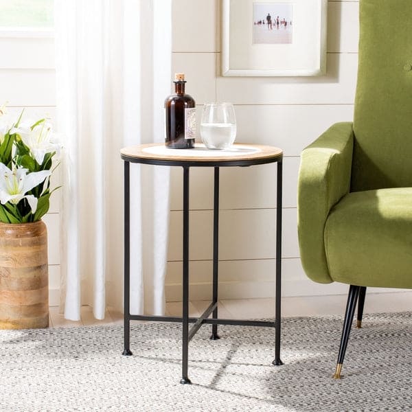 Lumi Agate Accent Side Table Natural Beauty for Your Living Space | White marble