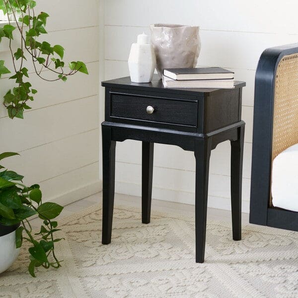 Opal 1Drw Styling & Storage Accent Table for Your Living Room | Black
