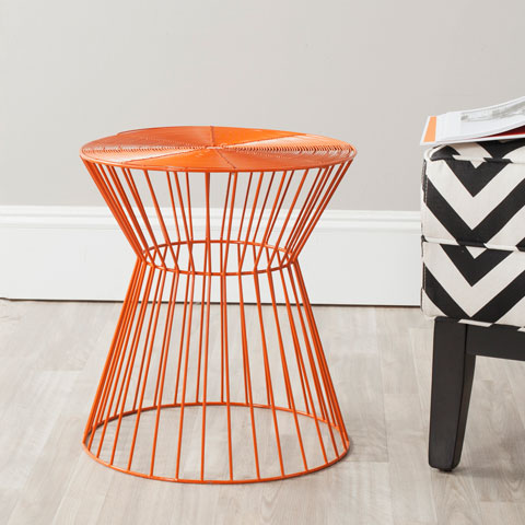 Adele Iron Wire Stool | Modern Style Foot Stool