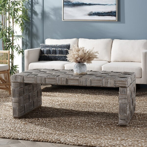 Adkin Rattan Coffee Table | Rectangle Coffee Table