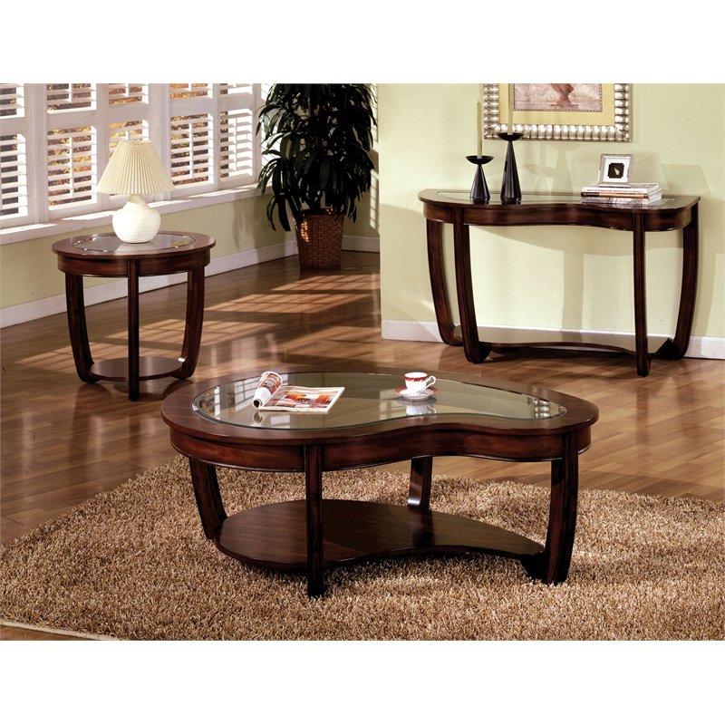 Shervin Transitional Open Shelf Sofa Table