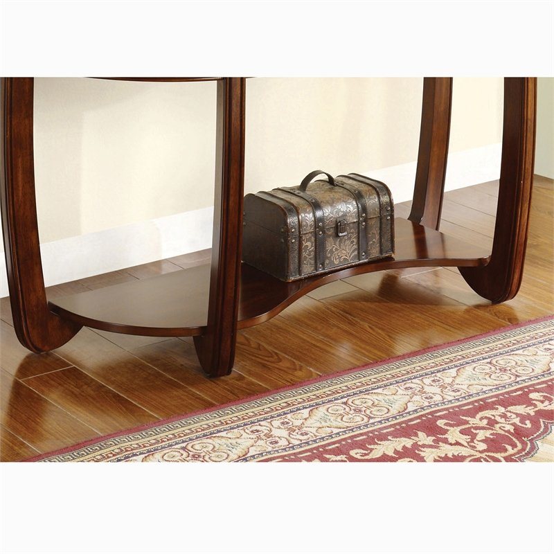 Shervin Transitional Open Shelf Sofa Table