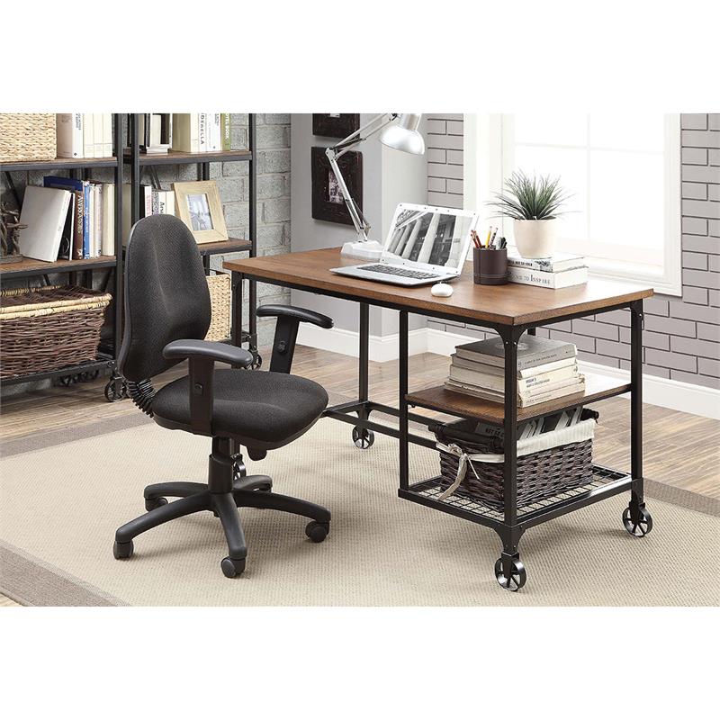 Khalo Industrial Desk with Casters