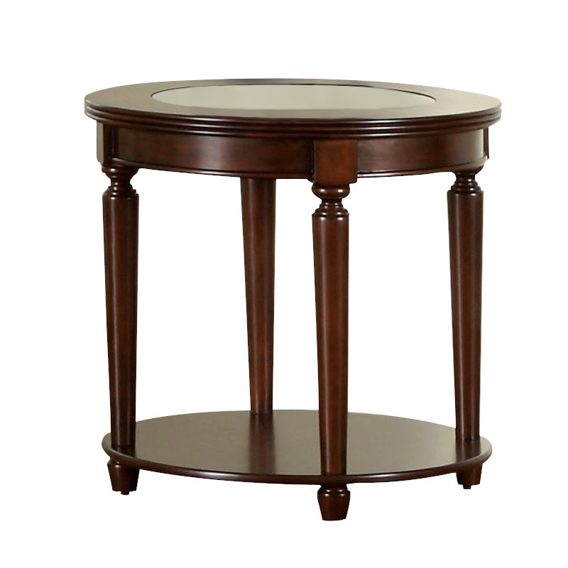 Canello Transitional Open Shelf End Table