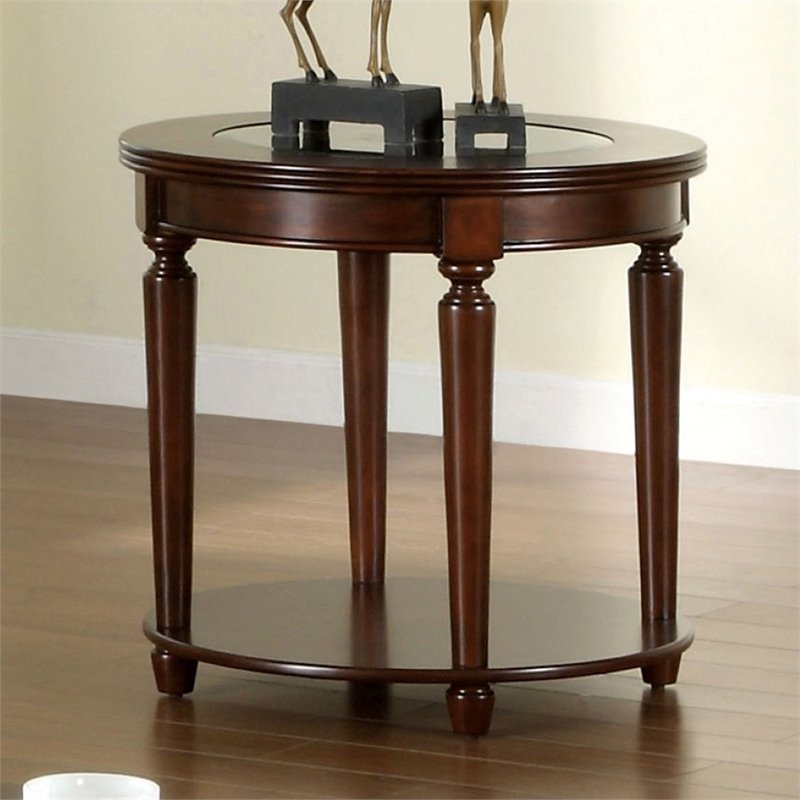 Canello Transitional Open Shelf End Table