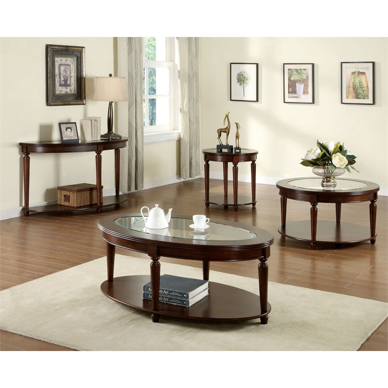 Canello Transitional Oval Coffee Table