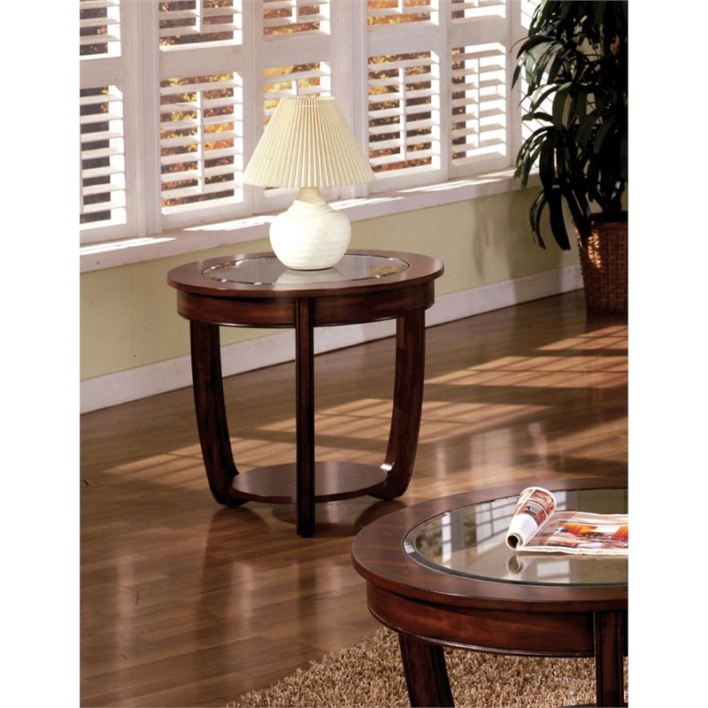 Shervin Transitional Open Shelf End Table