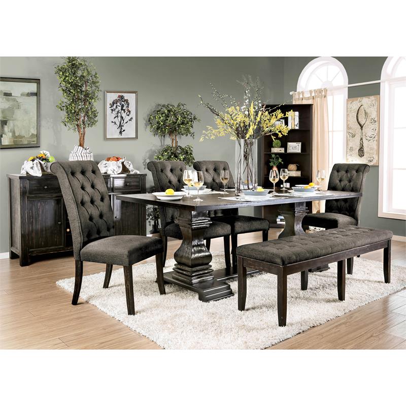 Nissa Rustic Rectangular Dining Table