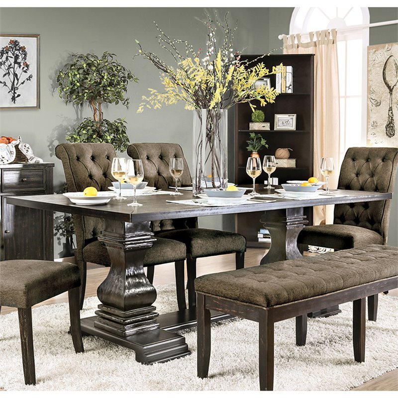 Nissa Rustic Rectangular Dining Table