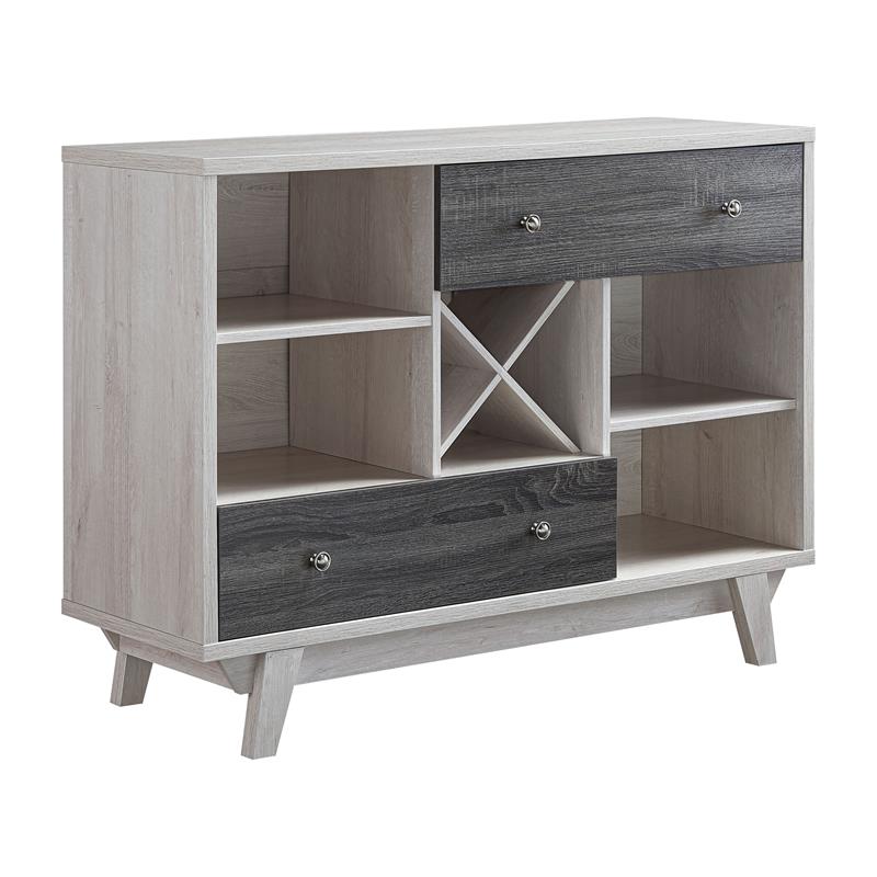Tannery Multi-Storage Buffet in White Oak and Gray