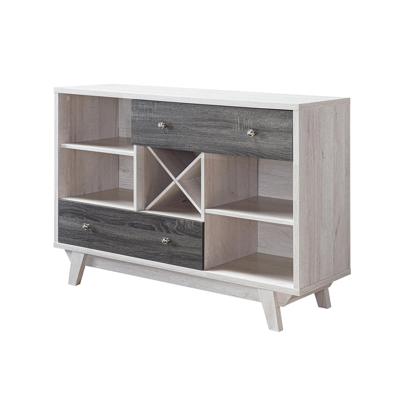 Tannery Multi-Storage Buffet in White Oak and Gray