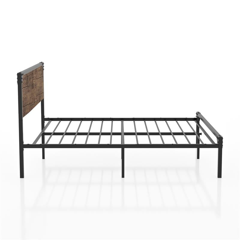 Budenholz Platform California King Bed in Dark Brown