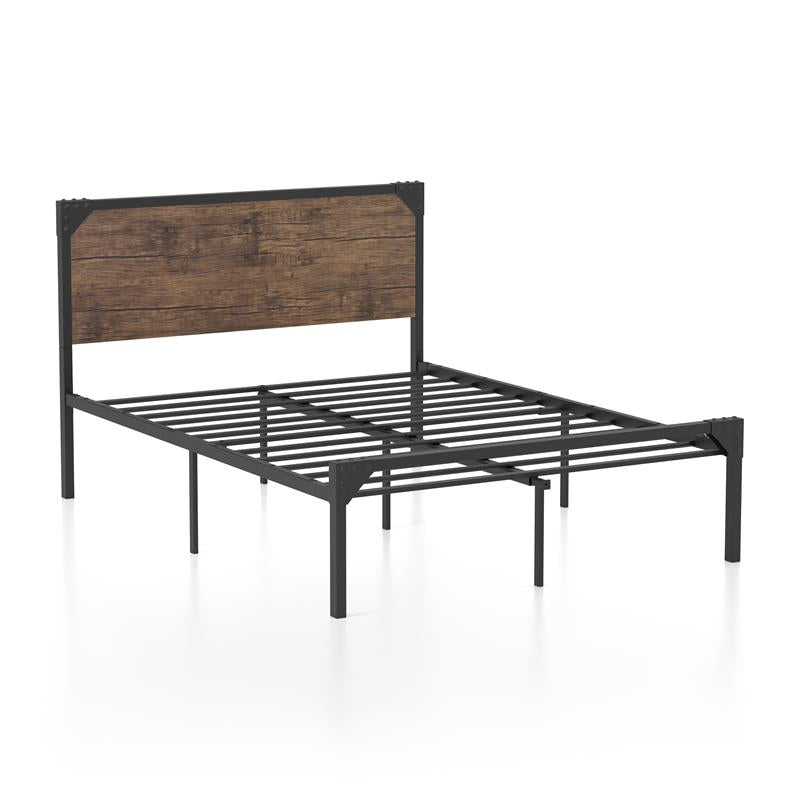 Budenholz Platform Full Bed in Dark Brown