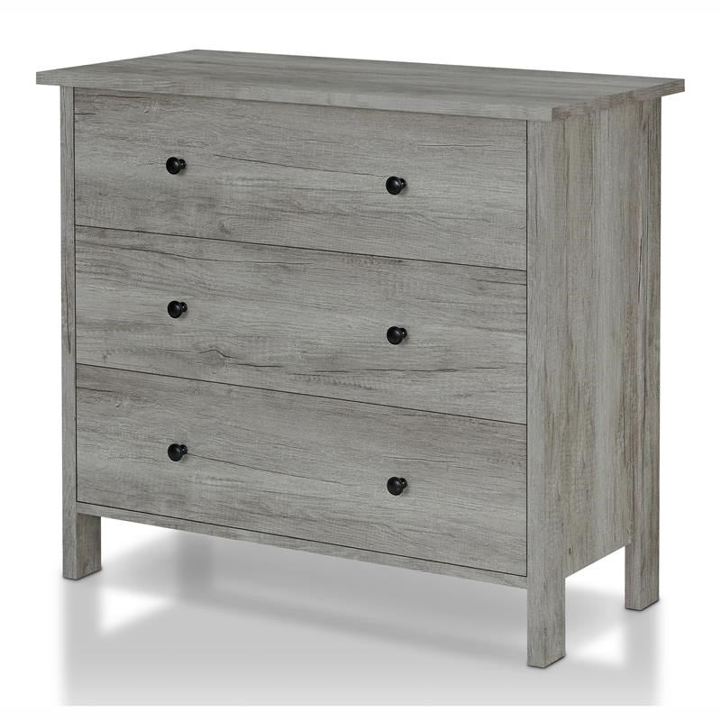 Zillett 3-Drawer Chest in Vintage Gray Oak