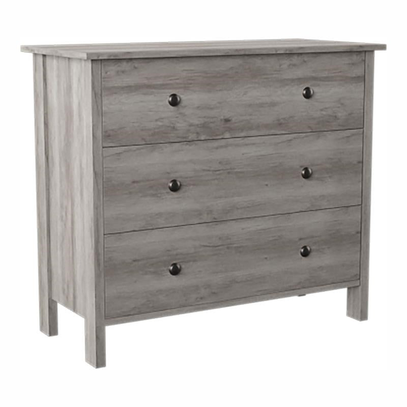 Zillett 3-Drawer Chest in Vintage Gray Oak