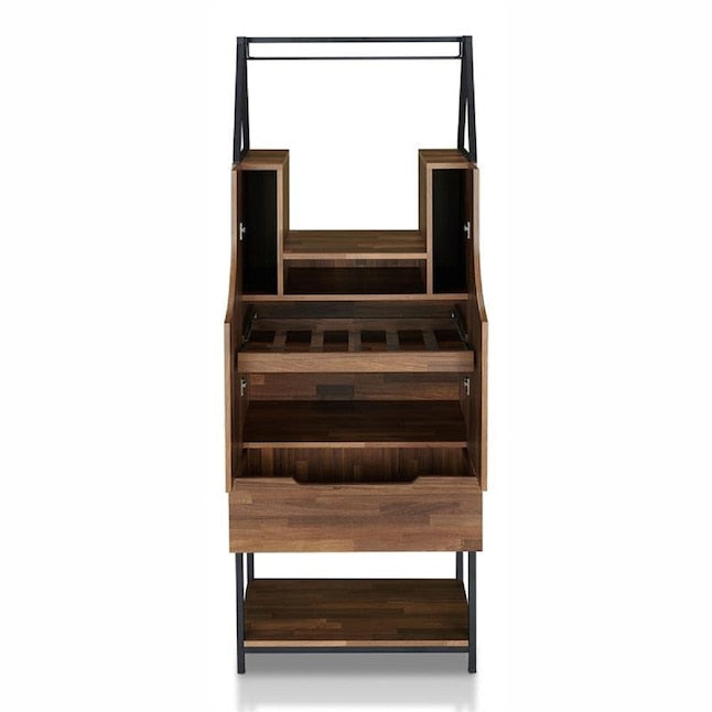 Robble Multi-Storage Wine Cabinet in Light Hickory