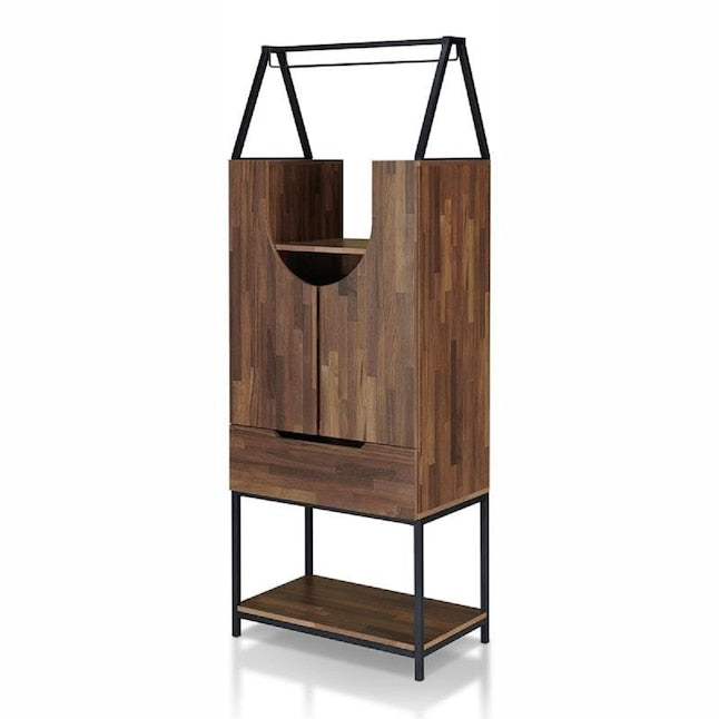Robble Multi-Storage Wine Cabinet in Light Hickory
