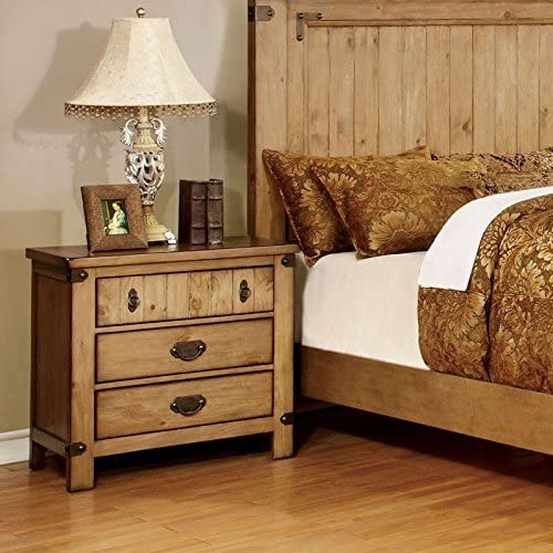 Manis Cottage Solid Wood Panel Bed in Queen