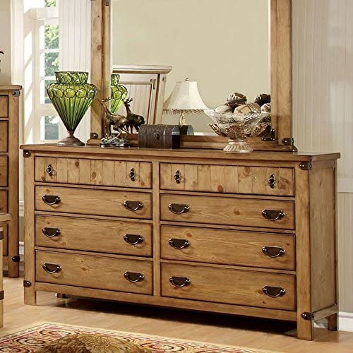 Manis Cottage Solid Wood Panel Bed in Queen