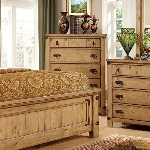 Manis Cottage Solid Wood Panel Bed in Queen