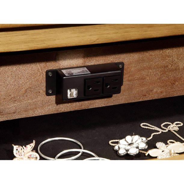 Manis Cottage Nightstand with USB Outlet