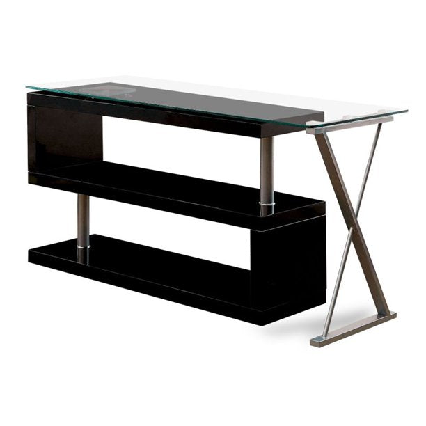 Vallow Contemporary 2-Shelf Desk