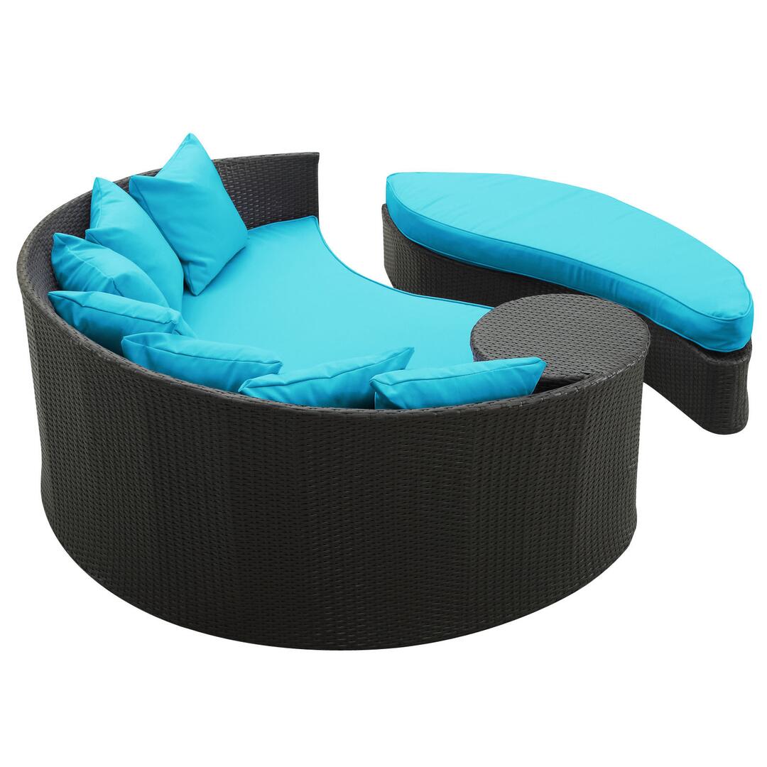 Taiji Outdoor Patio Wicker Daybed