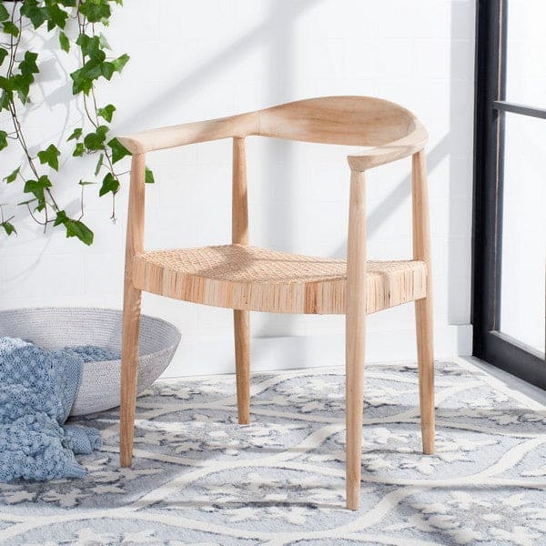 Sijo Mid-Century Design Rattan Peel Accent Chair | Natural