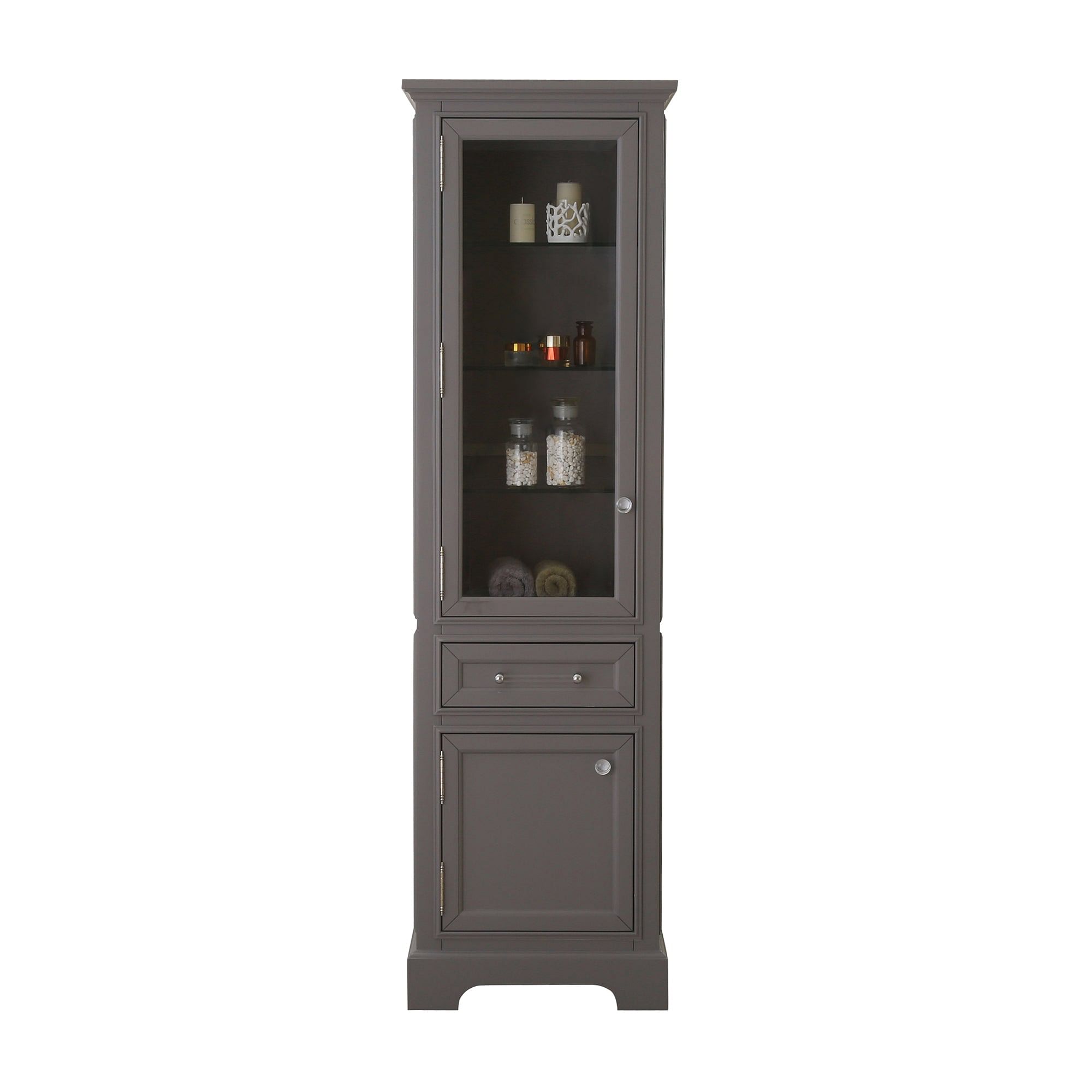 Derby Collection Linen Cabinet In Cashmere Grey