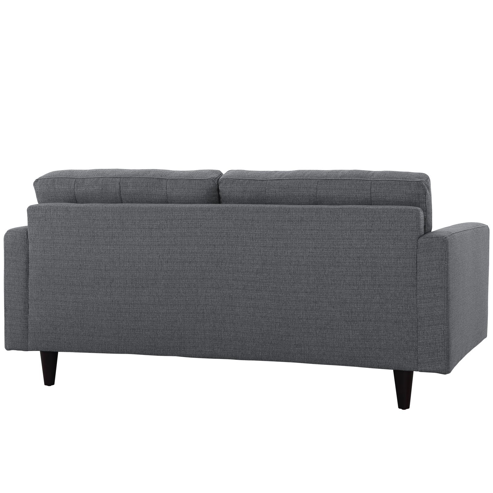 Empress Upholstered Fabric Loveseat