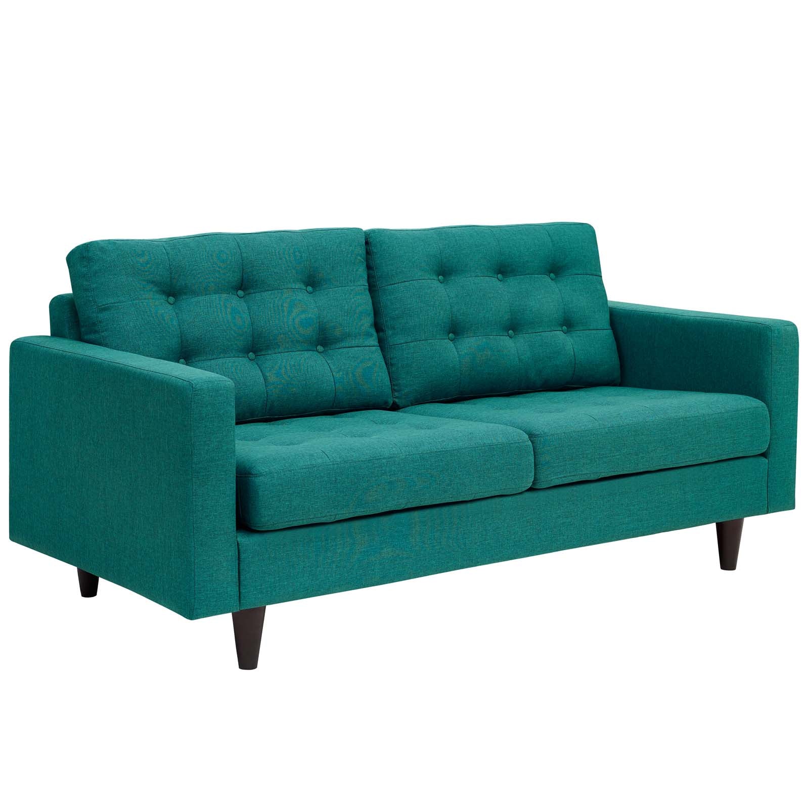 Empress Upholstered Fabric Loveseat