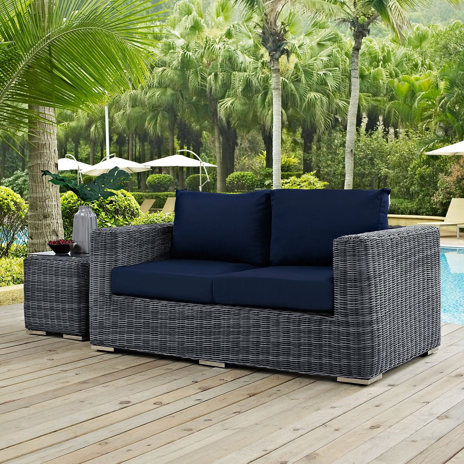 Summon Outdoor Patio Sunbrella® Loveseat