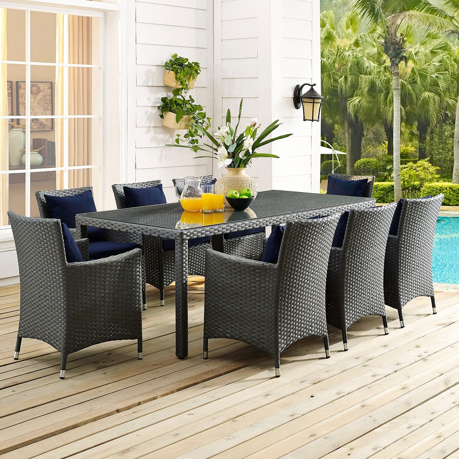 Sojourn 82" Outdoor Patio Dining Table