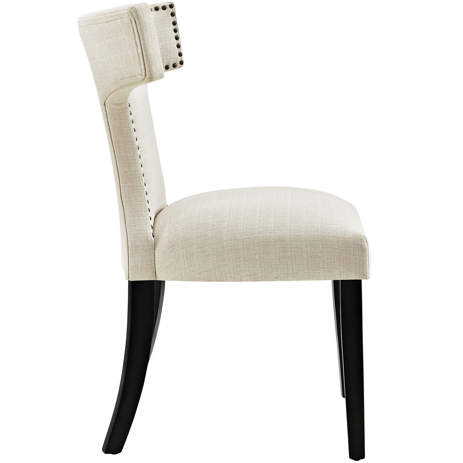 Curve Fabric Dining Chair