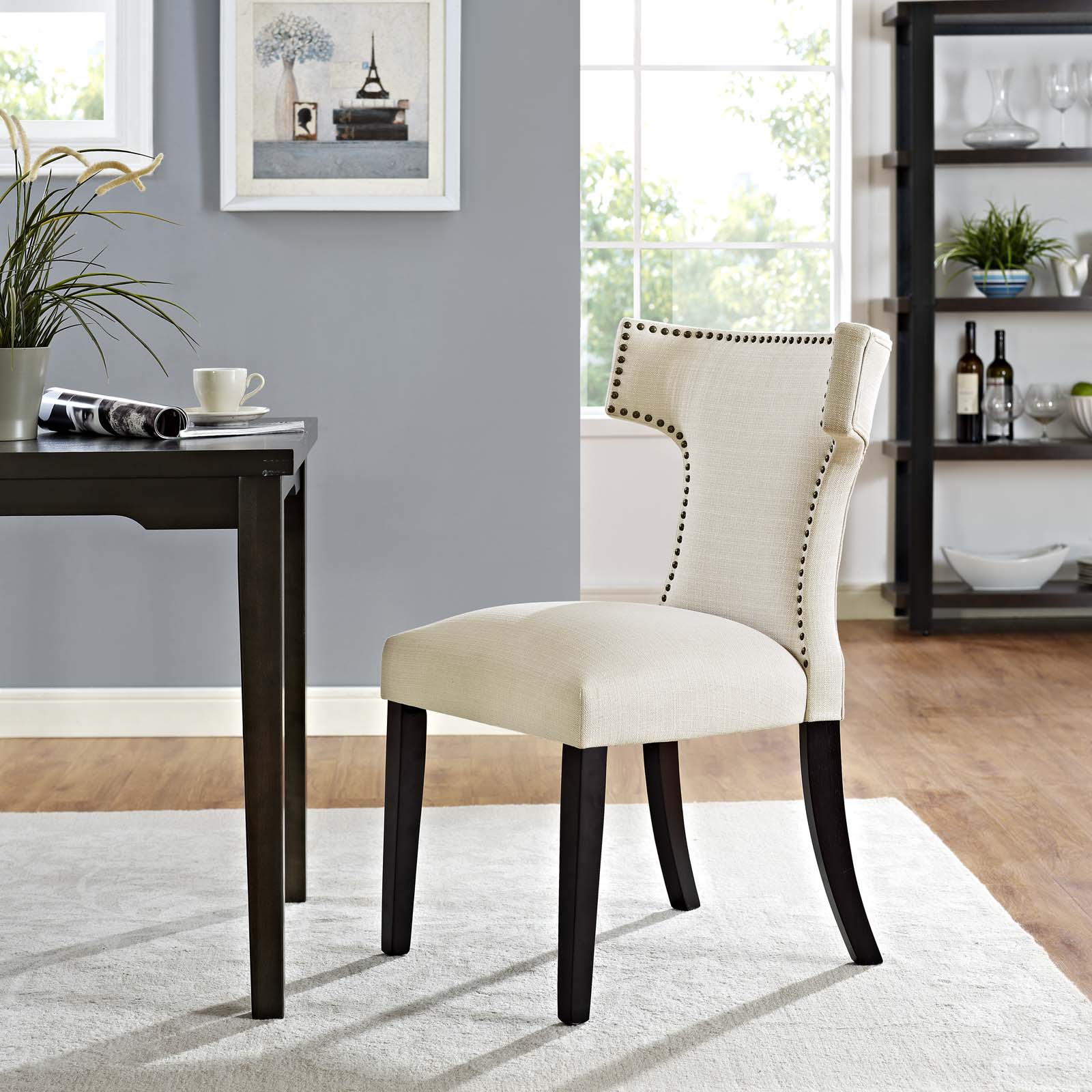 Curve Fabric Dining Chair