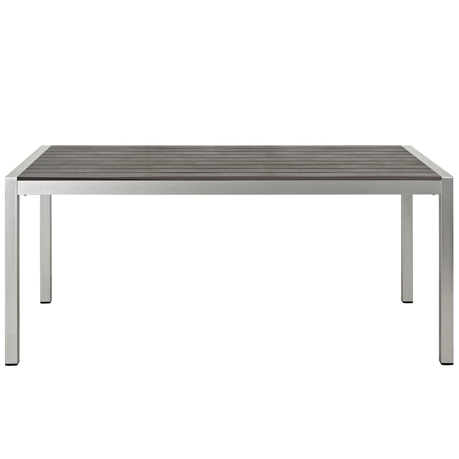 Shore Outdoor Patio Aluminum Dining Table