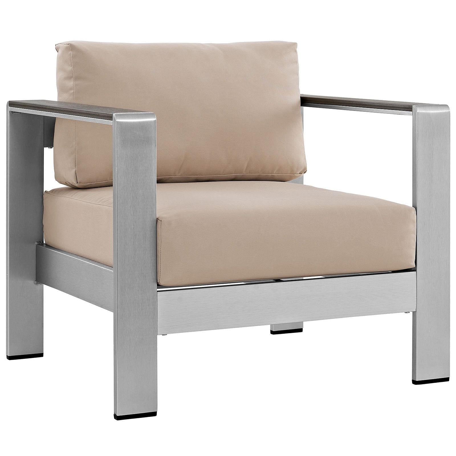 Shore Outdoor Patio Aluminum Armchair