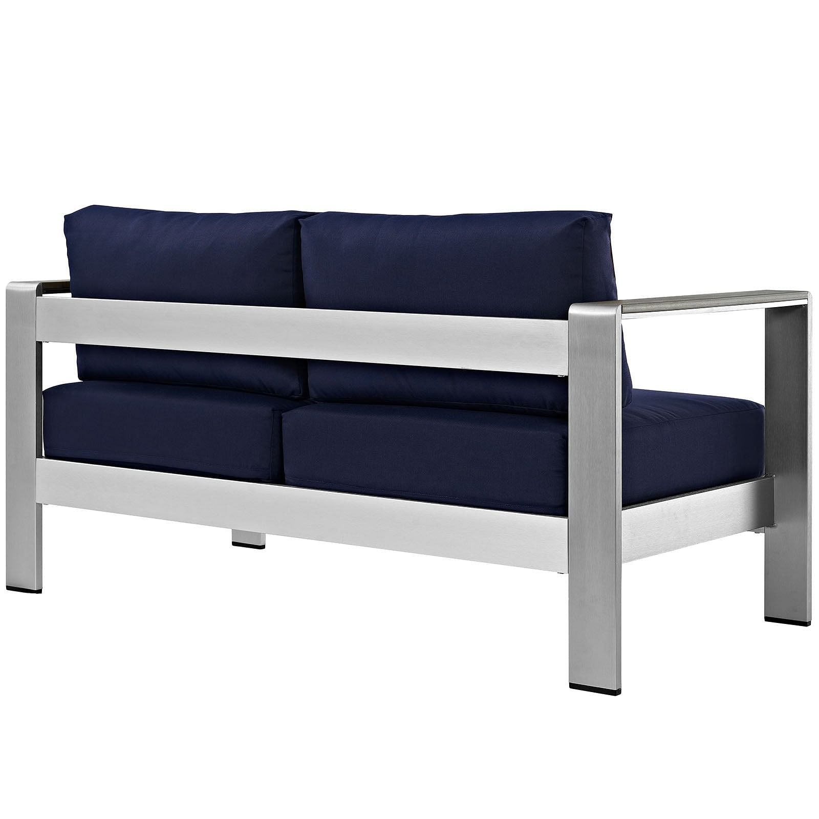 Shore Outdoor Patio Aluminum Loveseat