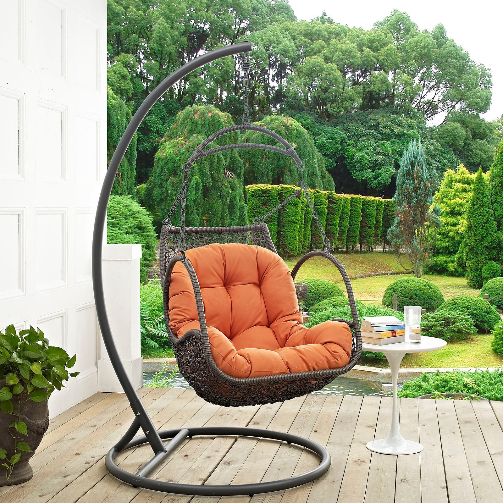 Arbor Outdoor Patio Wood Swing Chair