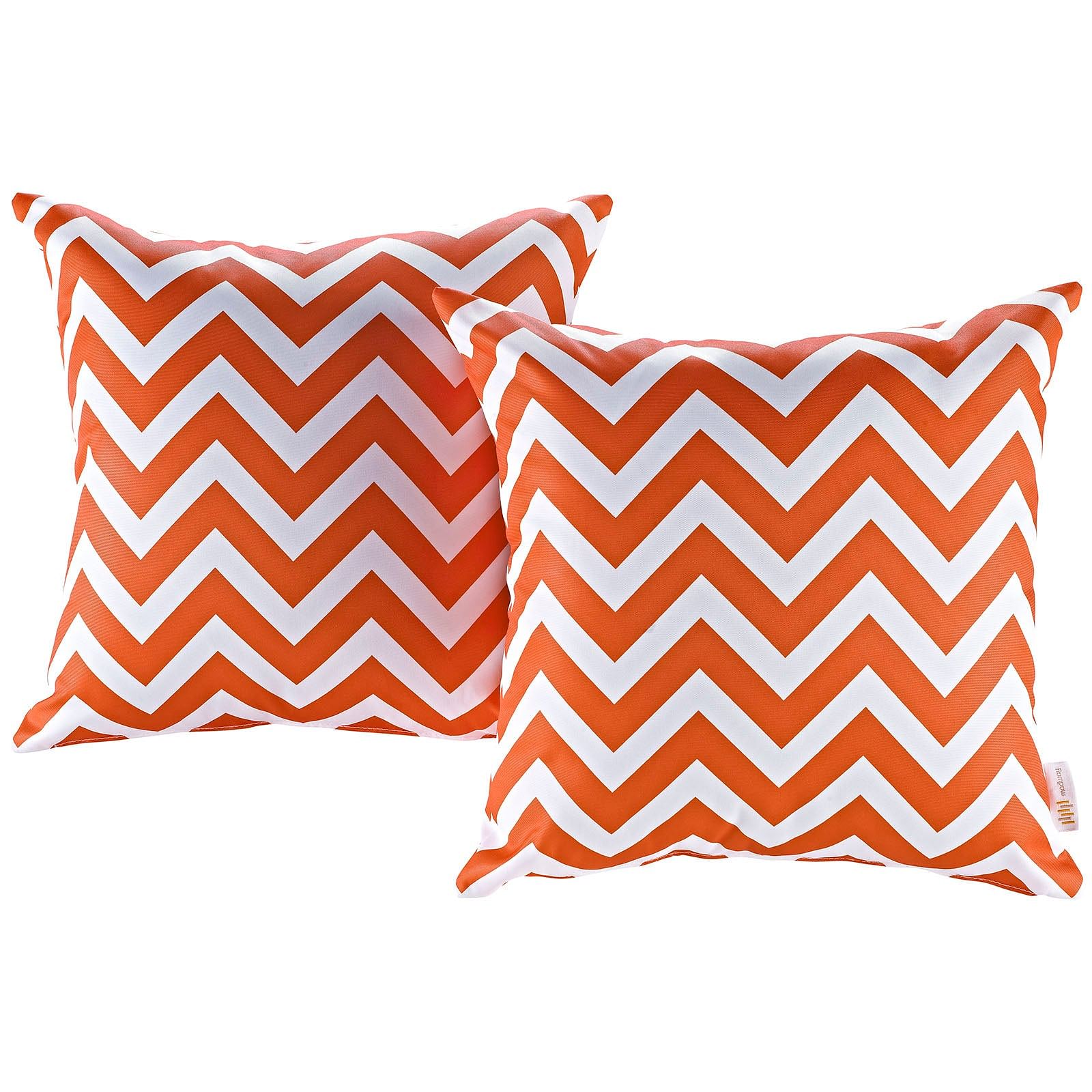 Trio Supply House Two Piece Outdoor Patio Pillow Set