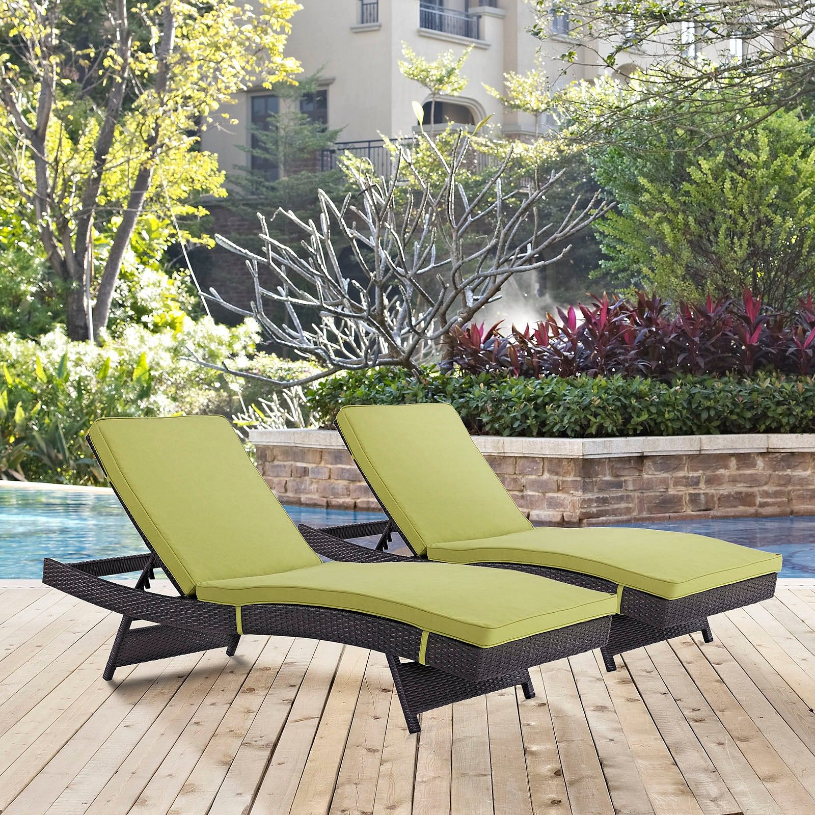 Convene Chaise Outdoor Patio Set of 2