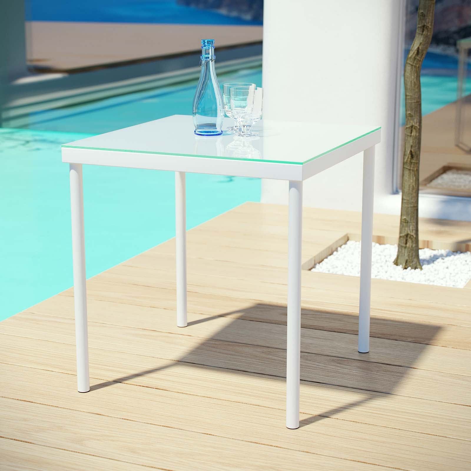 Harmony Outdoor Patio Aluminum Side Table