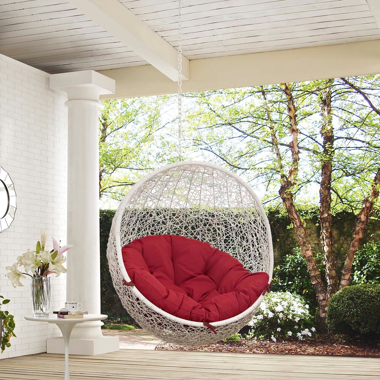 Hide Outdoor Patio Swing Chair Without Stand