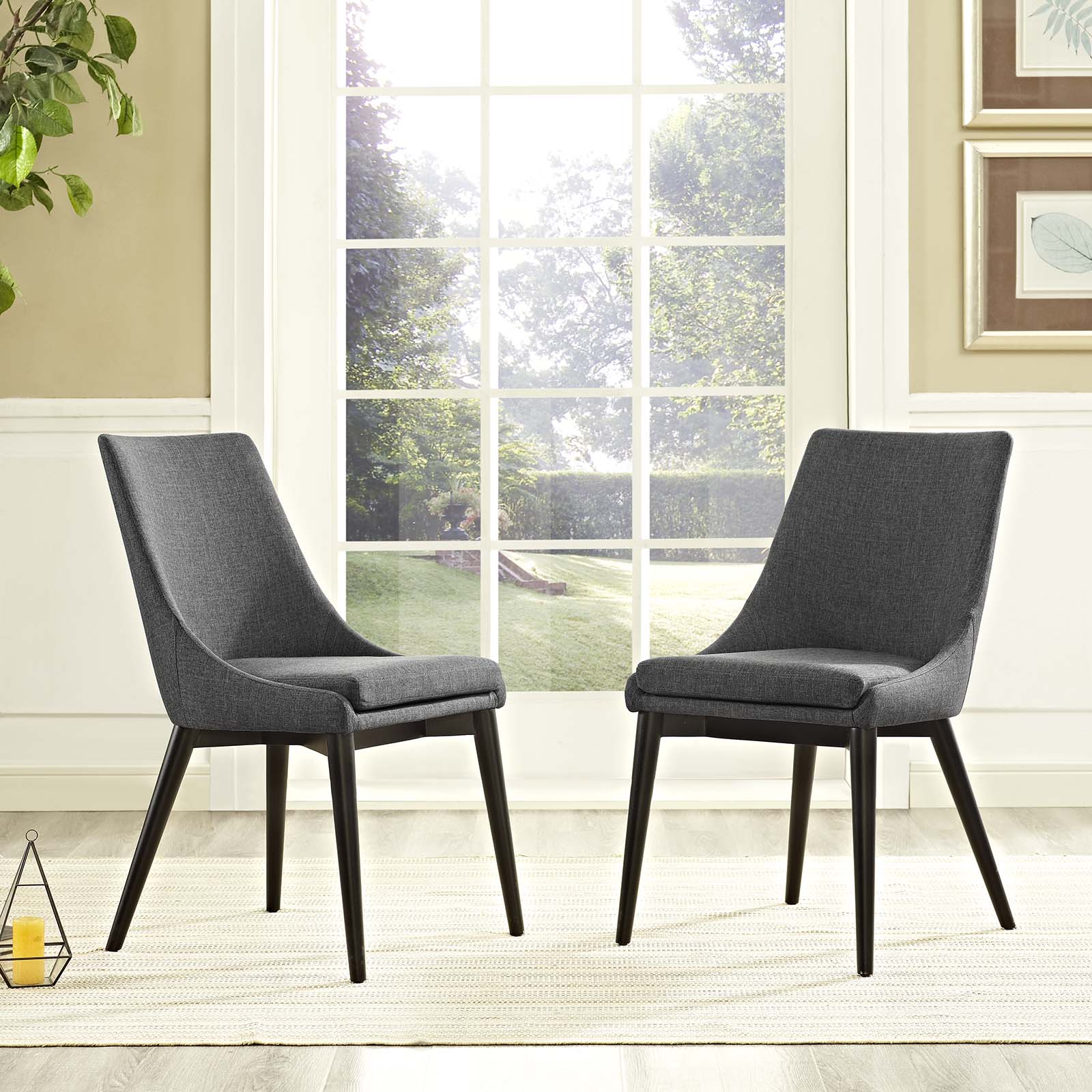 viscount Dining Side Chair Fabric Set of 2